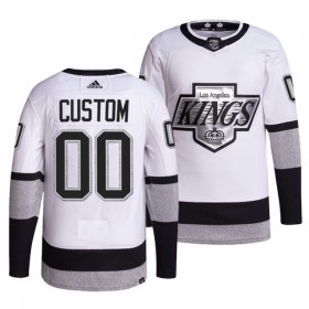 Los Angeles Kings Trikot Custom Adidas Weiss Ausweich Authentic - Herren